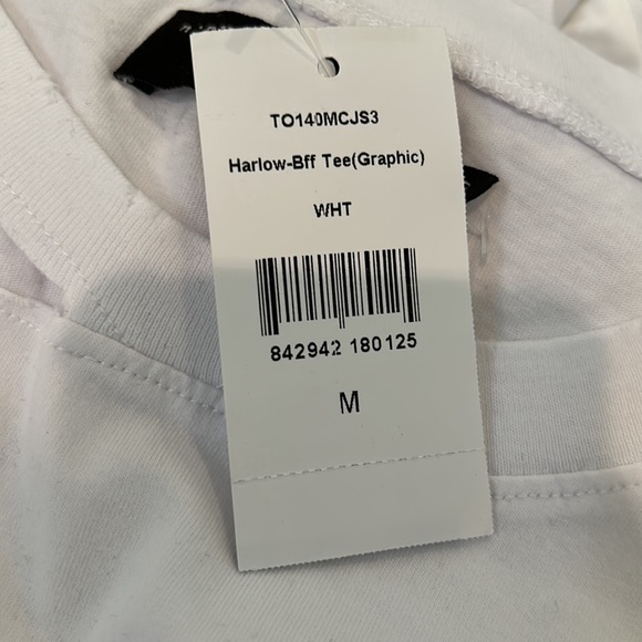 NWT, n:PHILANTHROPY, LOVE WHITE HARLOW TEE - Picture 4 of 7